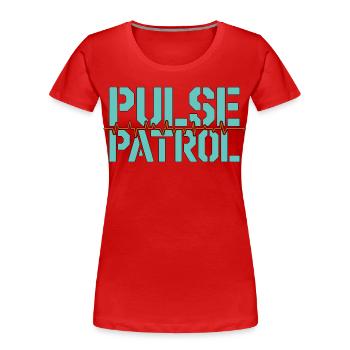 Cardiac Tech Pulse Patrol Pacemaker Technician - Frauen Premium Bio T-Shirt - Rot - Vorne - Mia (176cm)