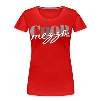 Choir mezzo-soprano - Women's Premium Organic T-Shirt - red - Front - Mia (176cm)