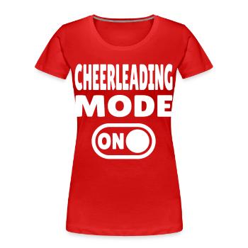 Mode cheerleading activé - Cheerleaders - T-shirt bio Premium Femme - rouge - Devant - Mia (176cm)