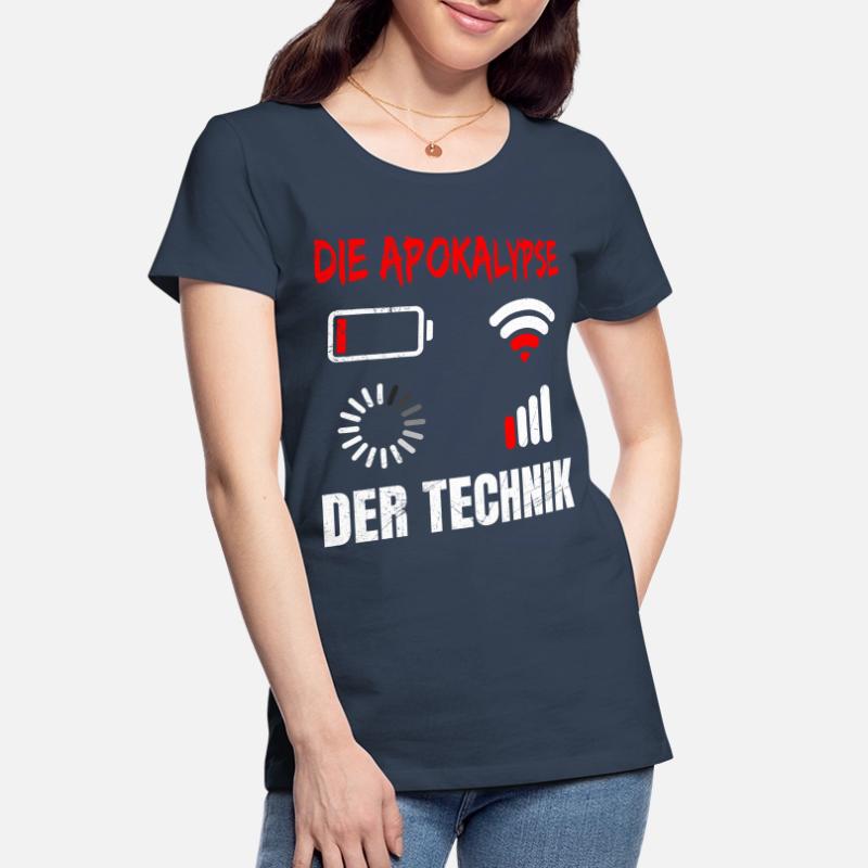 Coder DIE APOKALYPSE DER TECHNIK LUSTIG Frauen Premium Bio T-Shirt