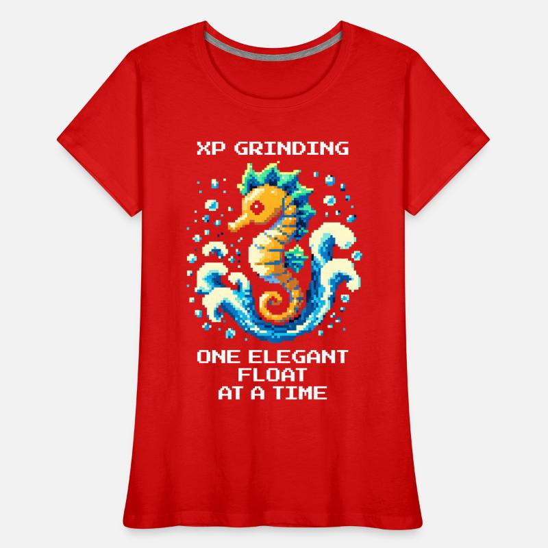 XP-Grind: float elegantly | Seahorse Women's Premium Organic T-Shirt