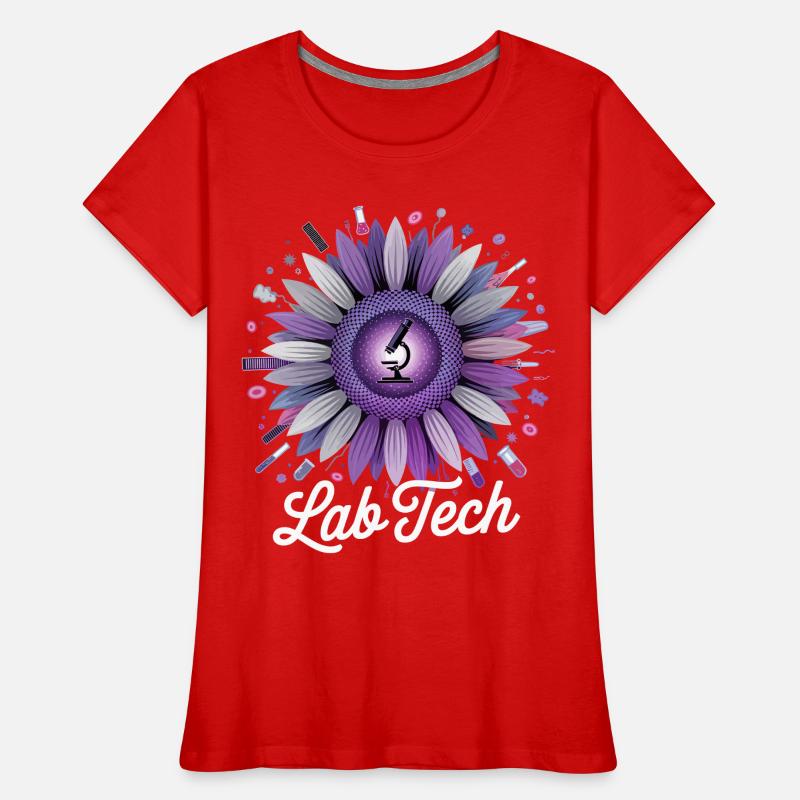 LabTech Sunflower Microscope Women's Premium Organic T-Shirt