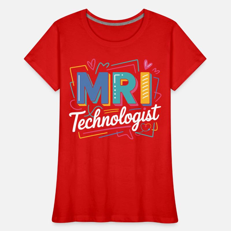 Explosion des couleurs du technologue IRM T-shirt bio Premium Femme
