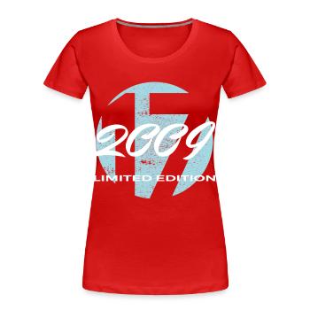 17th Birthday 2009 Boys and Girls Gift - Women's Premium Organic T-Shirt - red - Front - Mia (176cm)
