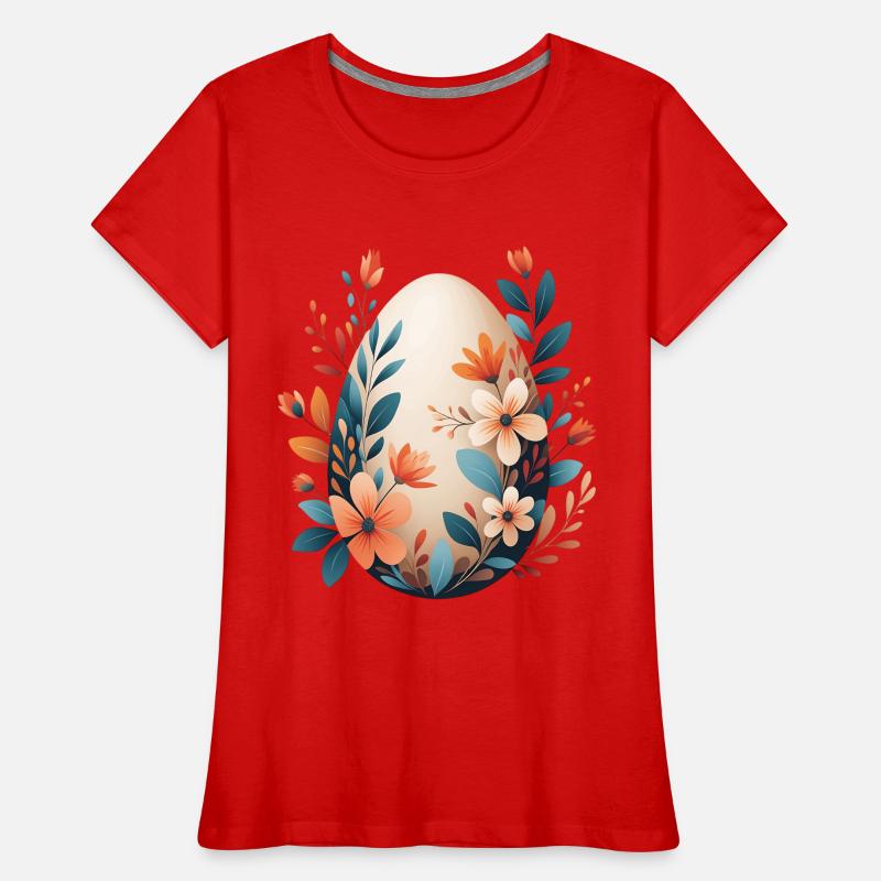 Spring Flower Egg Women's Premium Organic T-Shirt