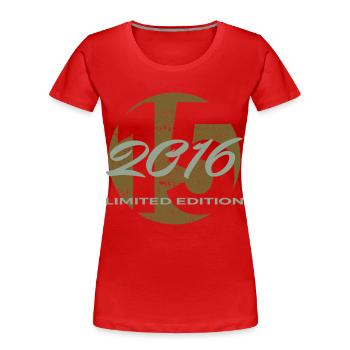 15. Geburtstag 2011 Jungen und Mädchen Geschenk - Frauen Premium Bio T-Shirt - Rot - Vorne - Mia (176cm)