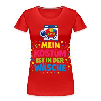 Carnival Costume Lingerie Funny Gift Cute - Women's Premium Organic T-Shirt - red - Front - Mia (176cm)