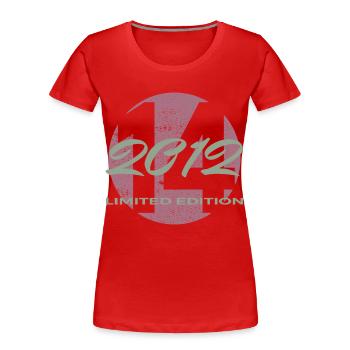 14th Birthday 2012 Boys and Girls Gift - Women's Premium Organic T-Shirt - red - Front - Mia (176cm)