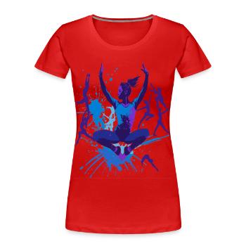 Gymnastics Gymnastics Acrobatics Artistic Gymnastics - Women's Premium Organic T-Shirt - red - Front - Mia (176cm)