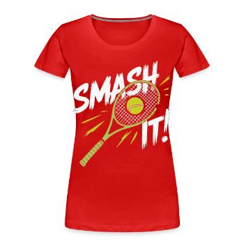 I can't I have padel - Women's Premium Organic T-Shirt - red - Front - Mia (176cm)