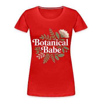 Kräuterkundige Botanische Kindheit Professioneller Klinischer DC - Frauen Premium Bio T-Shirt - Rot - Vorne - Mia (176cm)