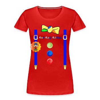 KuKaKö - Carnival Carnival Shrove Monday Köthen - Women's Premium Organic T-Shirt - red - Front - Mia (176cm)