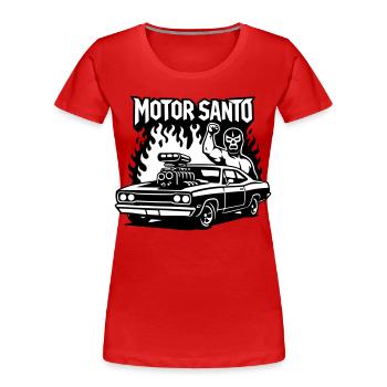 Motor Santo Fire Hotrod - Women's Premium Organic T-Shirt - red - Front - Mia (176cm)