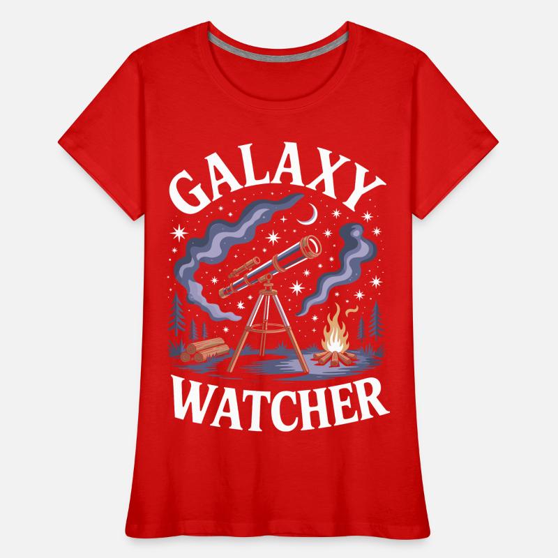 Galaxy Watcher Women's Premium Organic T-Shirt