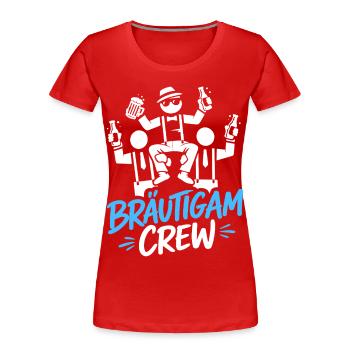 Bachelor Party Men's T-Shirt Bachelor Party Rumbling - Women's Premium Organic T-Shirt - red - Front - Mia (176cm)