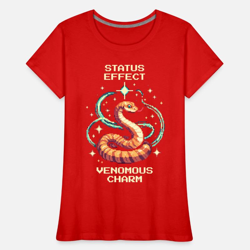 Toxic Charm | Snake Status Effect Women's Premium Organic T-Shirt