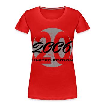 20th Birthday 2006 Gift for Men and Women - Women's Premium Organic T-Shirt - red - Front - Mia (176cm)