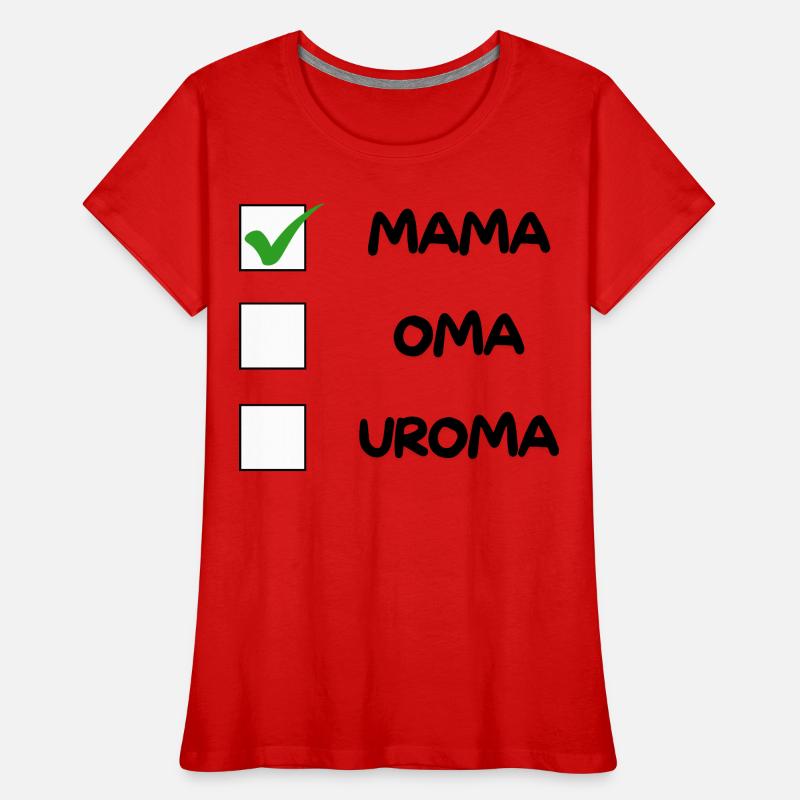 MAMA Checkliste Frauen Premium Bio T-Shirt