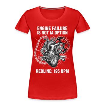 Fahrrad Rennrad Radfahrer Bikesport Mountainbike - Frauen Premium Bio T-Shirt - Rot - Vorne - Mia (176cm)