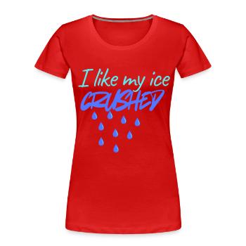 Boissons fraîches - T-shirt bio Premium Femme - rouge - Devant - Mia (176cm)
