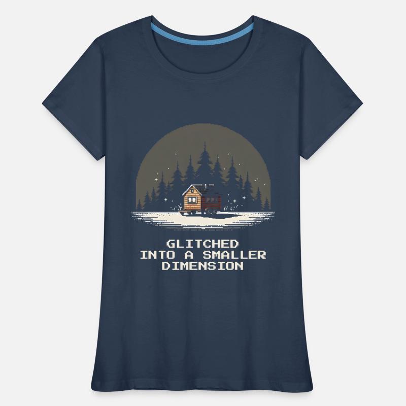 Dimension plus petite buggée | Micro-maison T-shirt bio Premium Femme