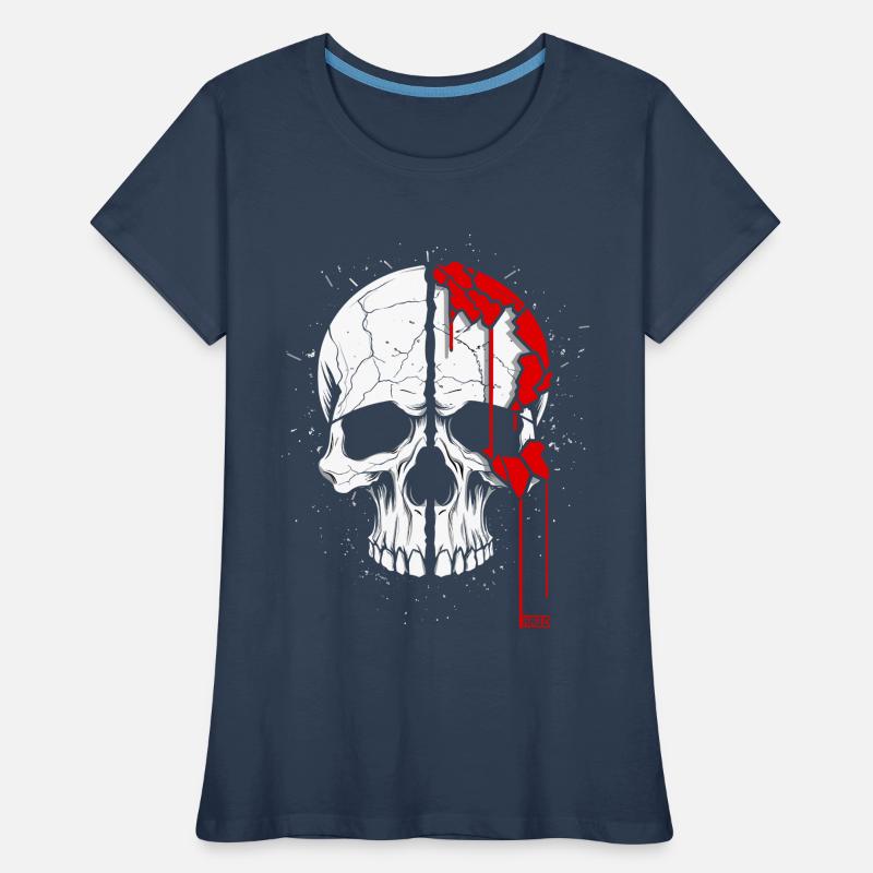 Skull with cool effect Women's Premium Organic T-Shirt