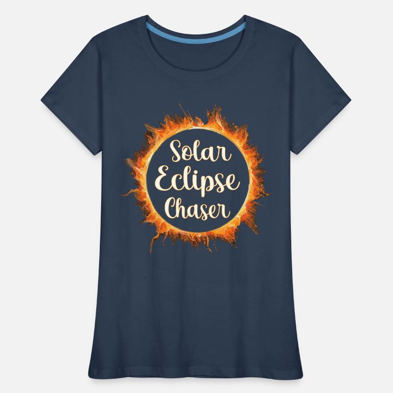 Solar eclipse chaser Frauen Premium Bio T-Shirt