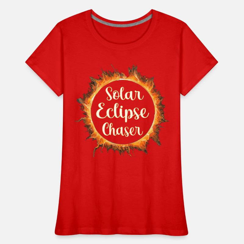 Solar eclipse chaser Frauen Premium Bio T-Shirt