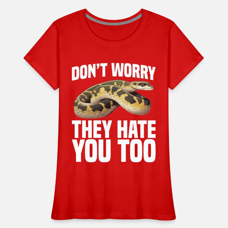 Python-Besitzer Schlangenterrarium, Reptilienhaut Burmesischer Frauen Premium Bio T-Shirt