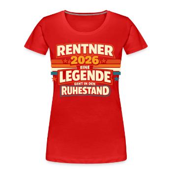 Retiree 2026 I've Finished Retirement Gift - Women's Premium Organic T-Shirt - red - Front - Mia (176cm)