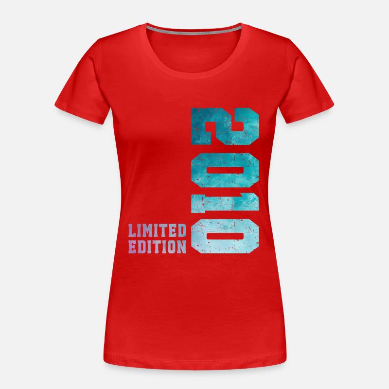 2010 Limited Edition 16-jähriges Jubiläum - Frauen Premium Bio T-Shirt - Rot