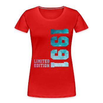 1991 Limited Edition 35 Years Anniversary - Women's Premium Organic T-Shirt - red - Front - Mia (176cm)