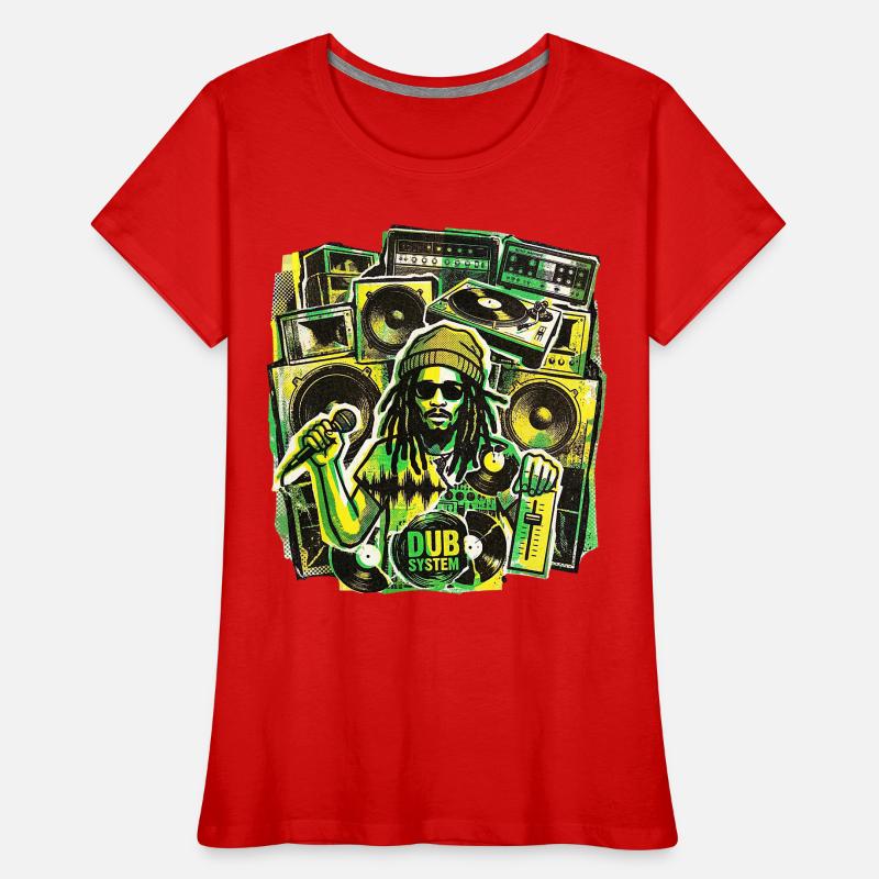Système de son Dub Reggae T-shirt bio Premium Femme