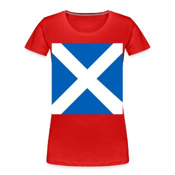 Show off your colors – Scotland - Women's Premium Organic T-Shirt - red - Front - Mia (176cm)