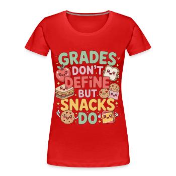 Les classes des enseignants du primaire ne définissent pas l’éducation - T-shirt bio Premium Femme - rouge - Devant - Mia (176cm)