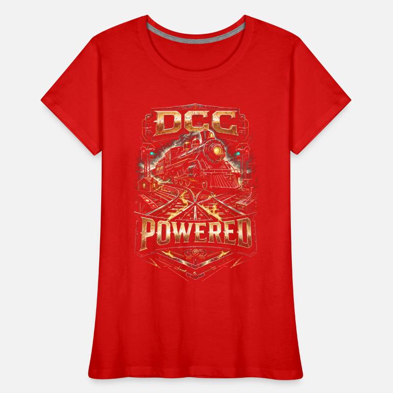 Modelleisenbahn Eisenbahn DCC Powered Frauen Premium Bio T-Shirt