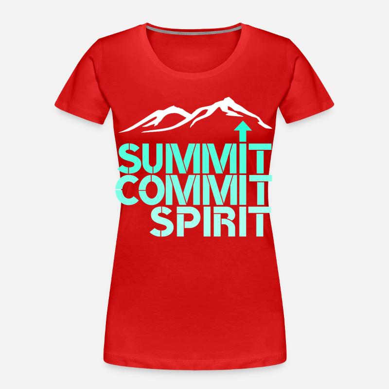 Sommet Spirit Commitment - T-shirt bio Premium Femme - rouge