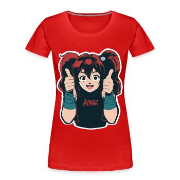 Kaoz Cheer Avatar - Women's Premium Organic T-Shirt - red - Front - Mia (176cm)