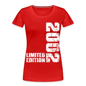 24 Year 2002 Birthday Gift Man Woman - Women's Premium Organic T-Shirt - red - Front - Mia (176cm)