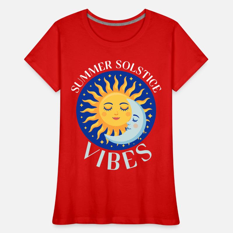 Litha Pagan Summer Solstice Midsummer Midsommar Women's Premium Organic T-Shirt