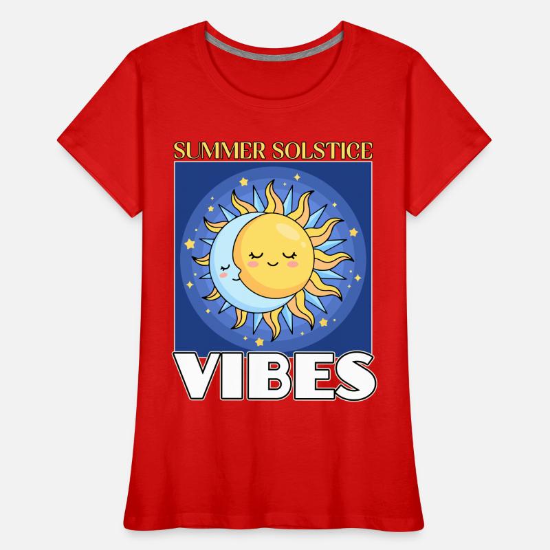 Litha Pagan Solstice d’été Midsommar T-shirt bio Premium Femme