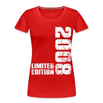 18 Year Old 2008 Boy Girl Birthday Gift - Women's Premium Organic T-Shirt - red - Front - Mia (176cm)