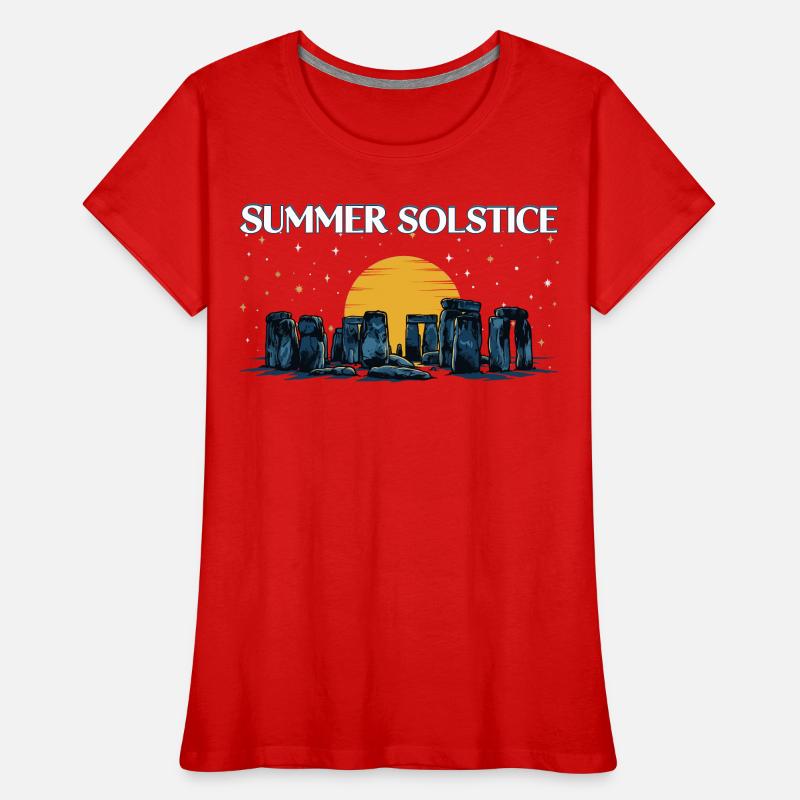 Litha Pagan Solstice d’été Midsommar T-shirt bio Premium Femme