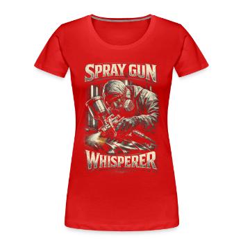 Fahrzeuglackierer Autolackierer - Frauen Premium Bio T-Shirt - Rot - Vorne - Mia (176cm)