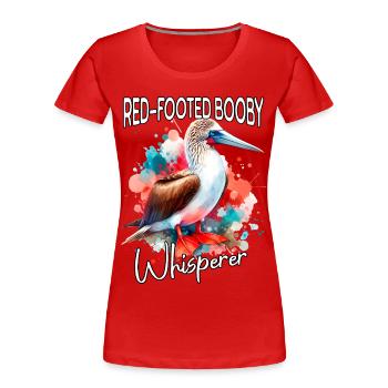 Red-footed Booby Whisperer - Women's Premium Organic T-Shirt - red - Front - Mia (176cm)