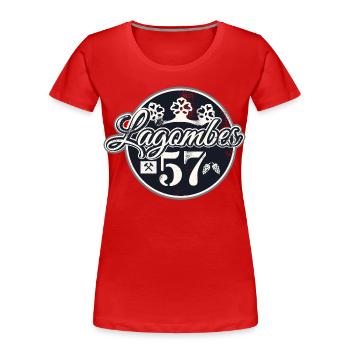 Siegerland Lagombes Lagömbes Mädchen für alles! - Frauen Premium Bio T-Shirt - Rot - Vorne - Mia (176cm)