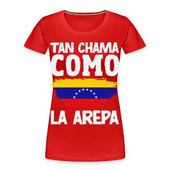 Venezuela Flagge Stolz & Heimat Venezuela - Frauen Premium Bio T-Shirt - Rot - Vorne - Mia (176cm)