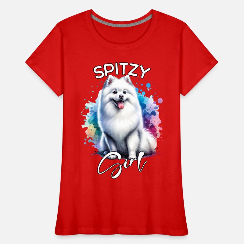Spitz Mädchen Spitz Frauen Premium Bio T-Shirt