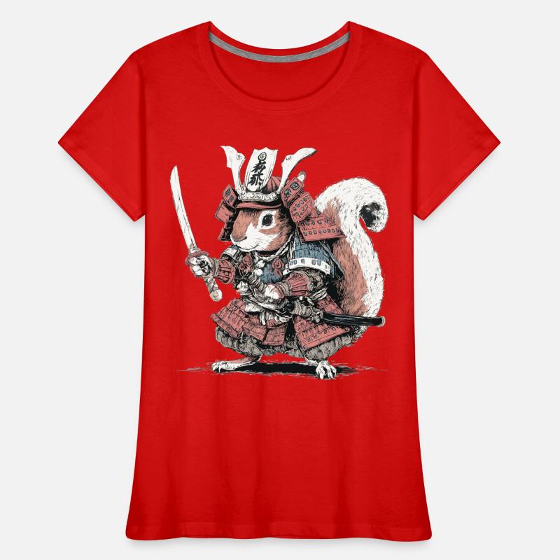 Squirrel Samurai Armor Women's Premium Organic T-Shirt
