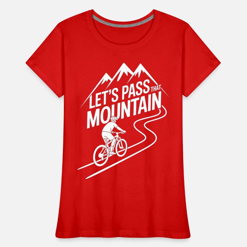 VTT, Descente, Action du cyclisme T-shirt bio Premium Femme